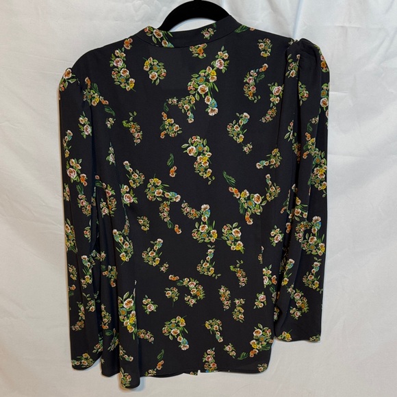 CAbi Black Floral Button-Up Blouse - Picture 5 of 6